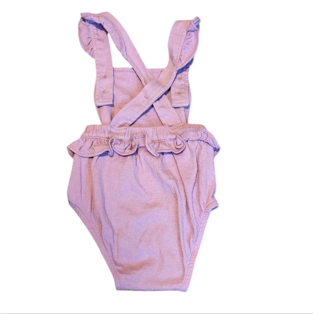 Carter's Purple Short Overalls Size 12 Months